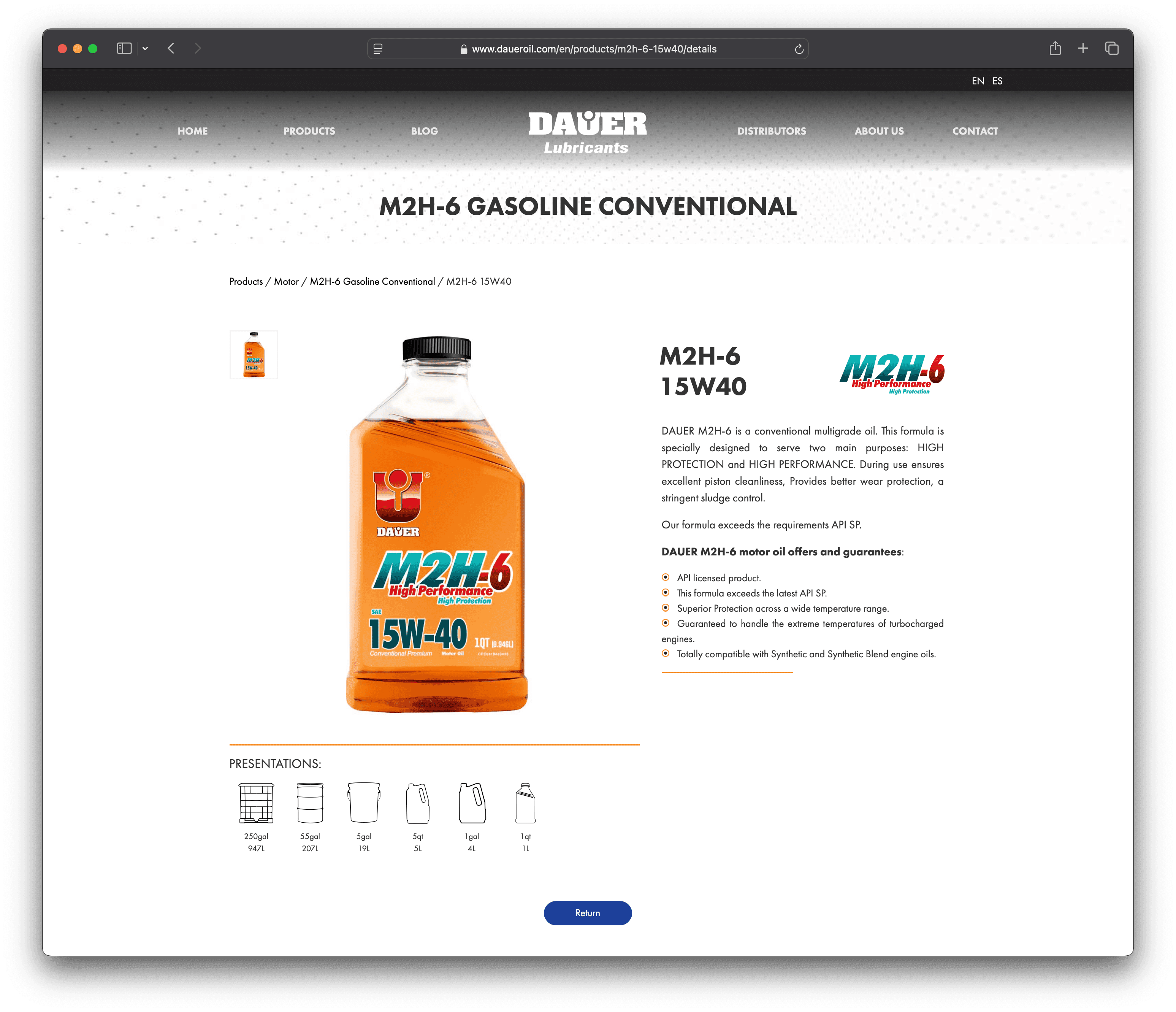 Dauer Lubricants - Dauer Lubricants